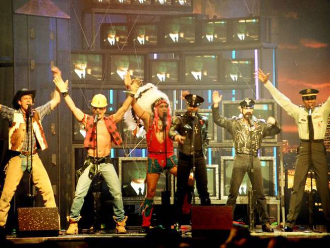 Village People, at the awards at the 1993 MTV Movie Awards.