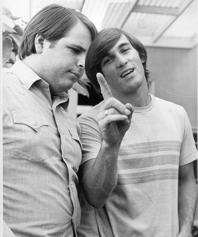 Guitarist Carl Wilson and drummer Dennis Wilson