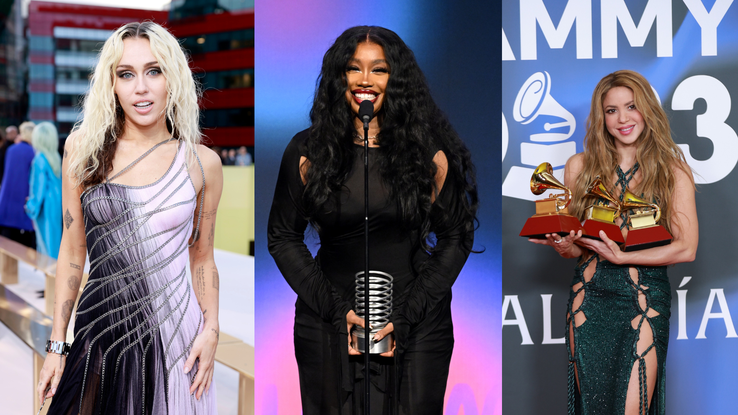 Miley Cyrus, SZA and Shakira