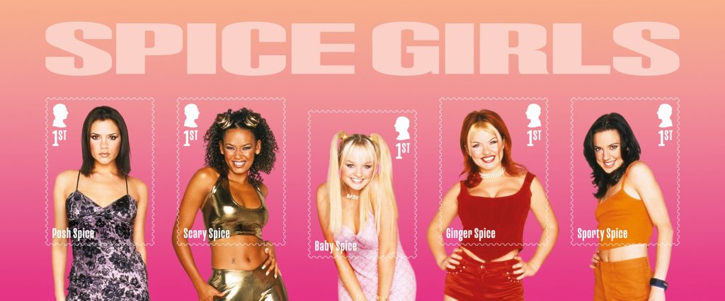 SPICE GIRLS: a Royal Mail stamp to celebrate their 30 year career