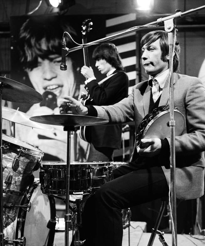 Charlie Watts in the show 'Ready Steady Go!'