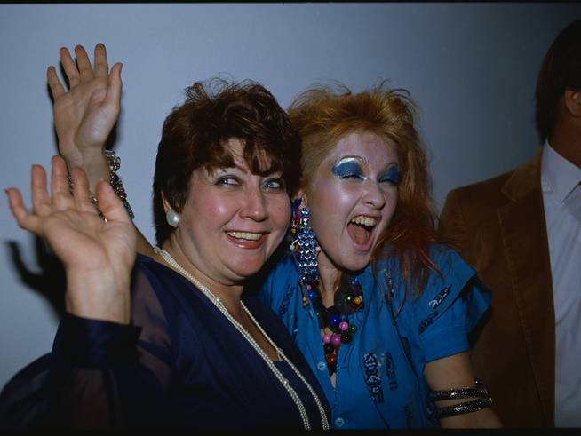 Cyndi Lauper with her mother