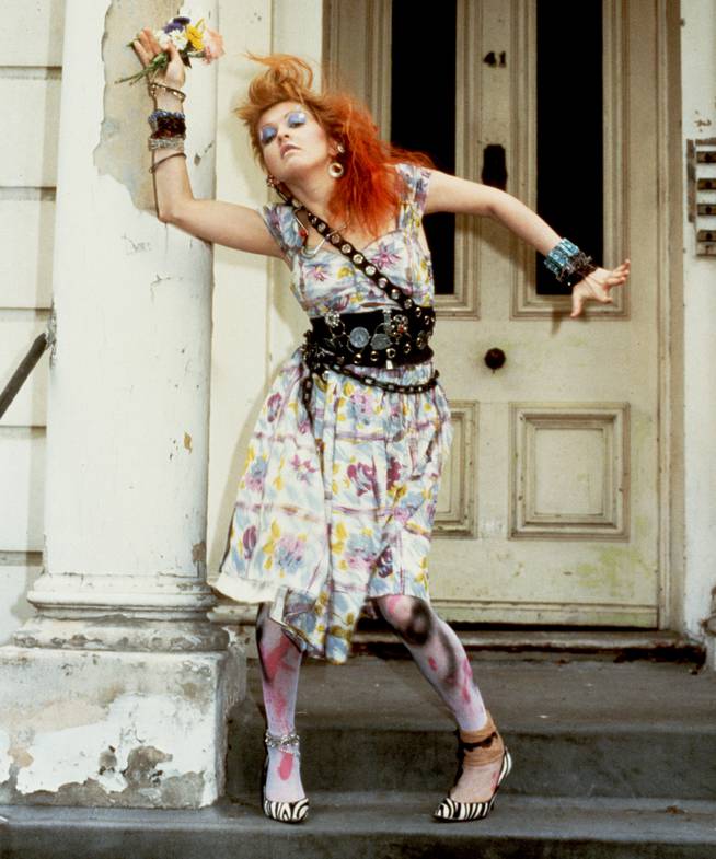 Cyndi Lauper, in a photo session in London in 1983.