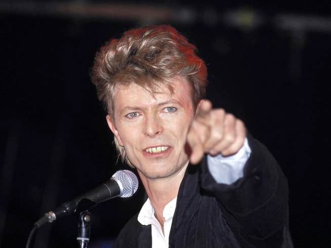 David Bowie in 1987.