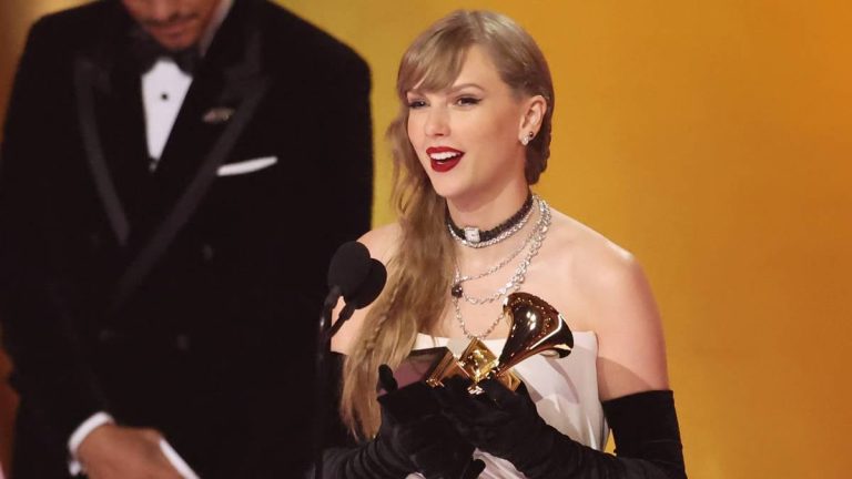 Taylor Swift surprise announces 'The tortured poets department', her new album, by winning her 13th Grammy Award