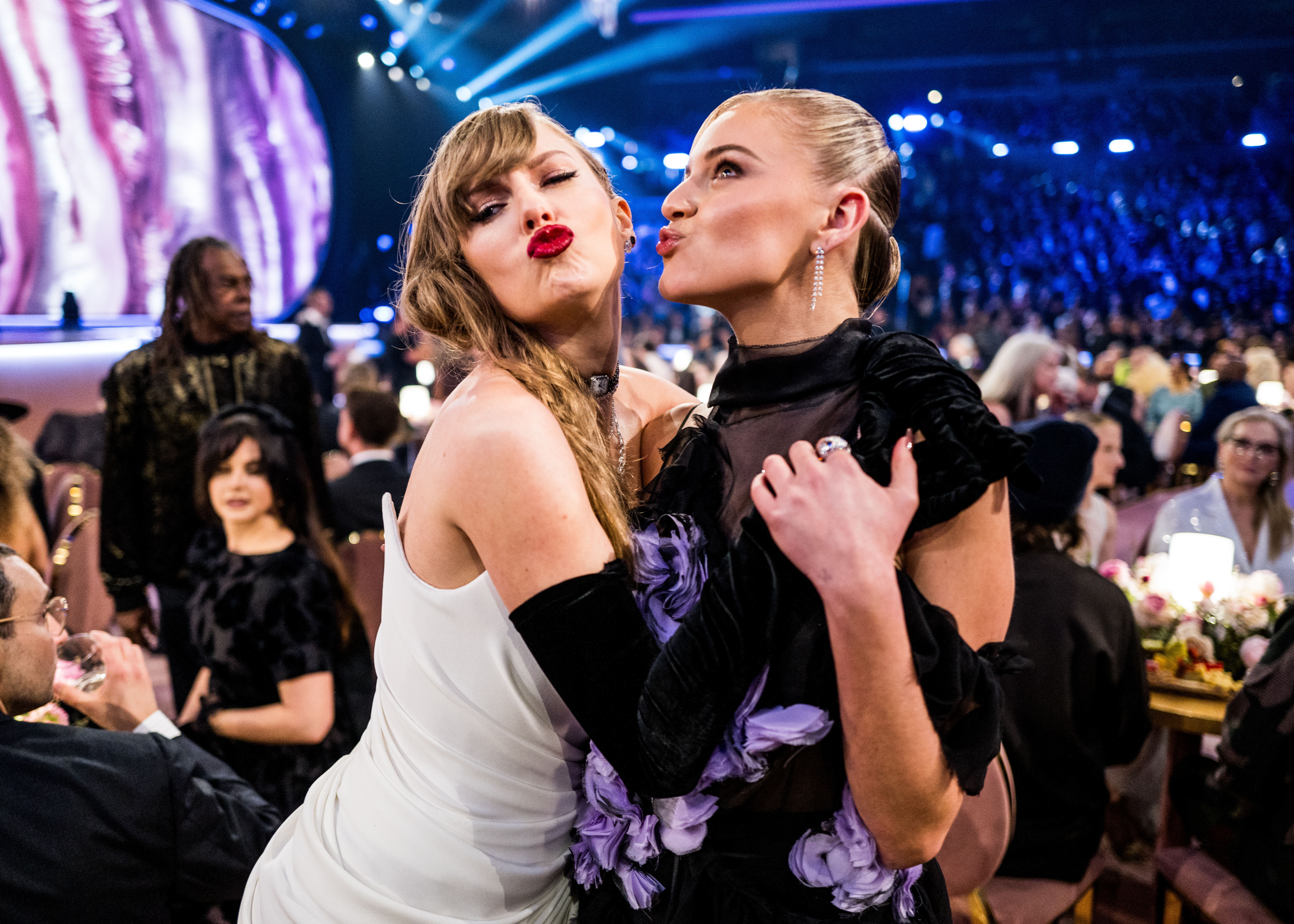 Few artists have been left wanting to take a photo with Taylor Swift who seems like everyone's friend.  Kelsea Ballerini, the girl who dates John B from Outer Banks, is in the group.