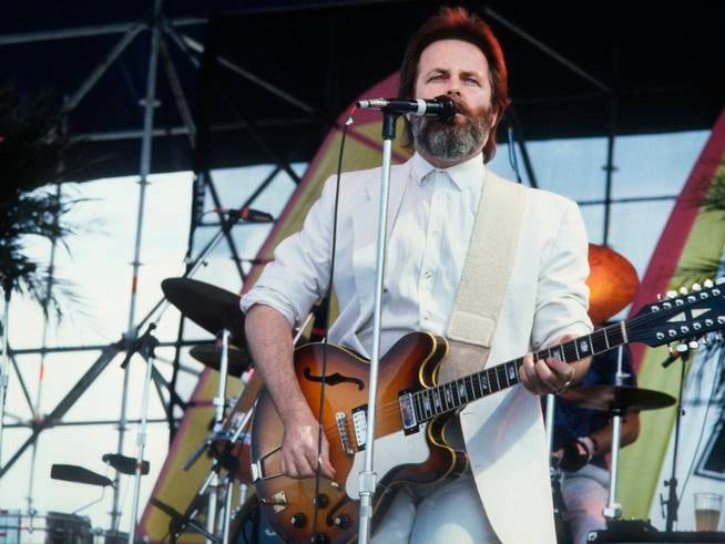 Carl Wilson in concert in 1987