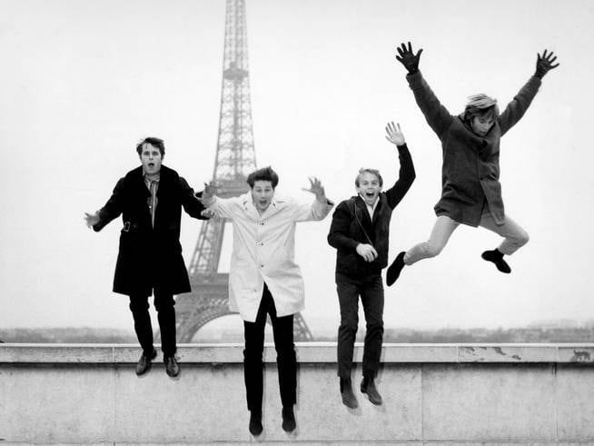 Beach Boys in front of the Eiffel Tower