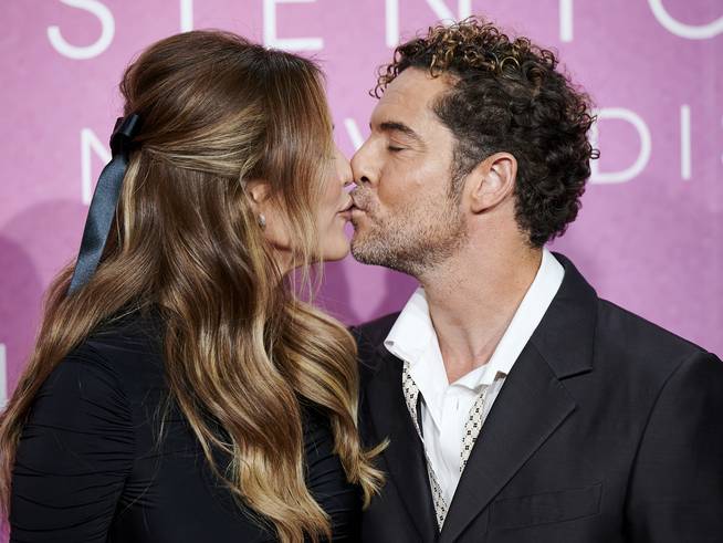 David Bisbal and Rosanna Zanetti at the presentation of 'I feel alive', in 2023.