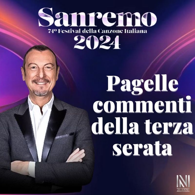 SANREMO 2024: the report cards and comments from the third evening