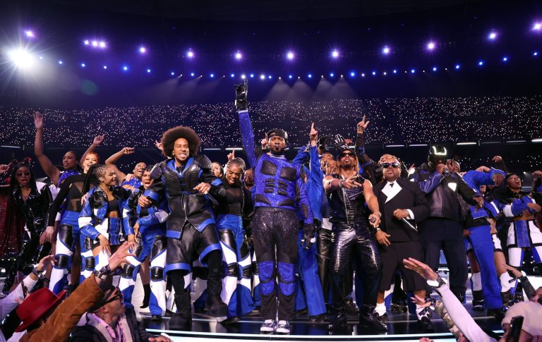 Usher and guests surprise at the Super Bowl LVIII halftime show