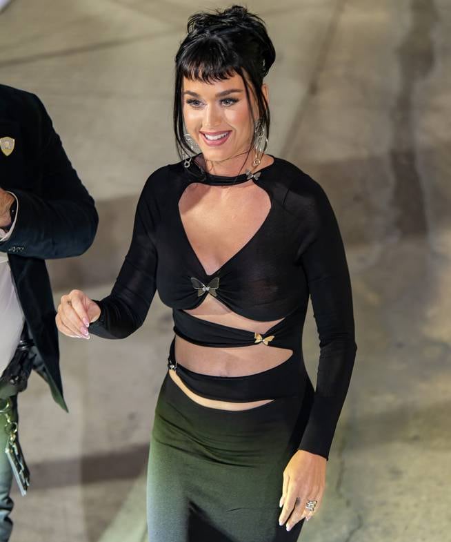 Katy Perry, photographed upon arrival at the 