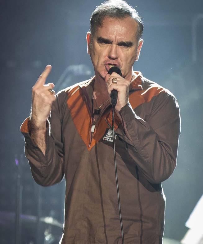 Morrissey in concert in Istanbul in 2014