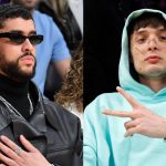 Bad Bunny and Peso Pluma, partying together after the Super Bowl