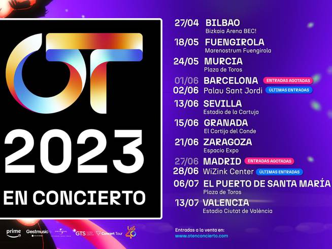 Poster of the OT 2023 Tour IN CONCERT with WECB as the official station