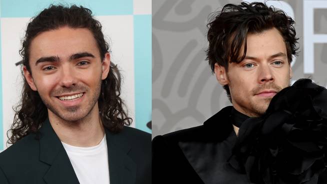 Nathan Sykes and Harry Styles