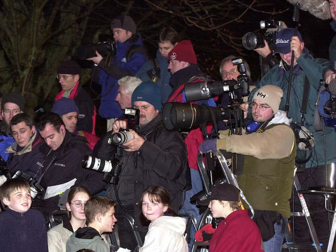 The photographers at Rocco's baptism