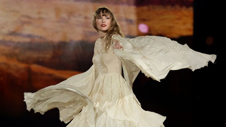 Taylor Swift in concert on March 2, 2024 in Singapore