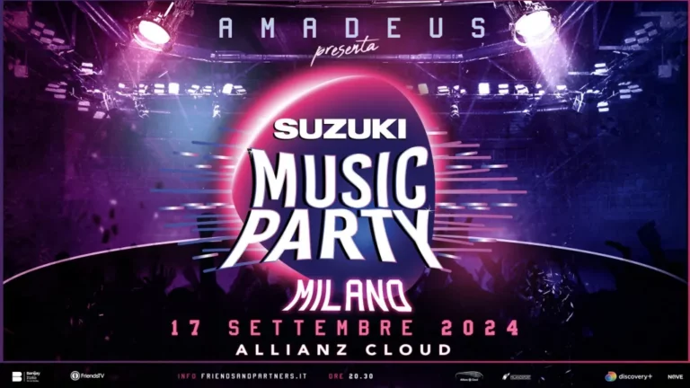 SUZUKI MUSIC PARTY con AMADEUS ecco il cast completo