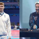 From the pool to the decks, Léon Marchand alongside David Guetta