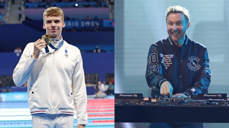 From the pool to the decks, Léon Marchand alongside David Guetta