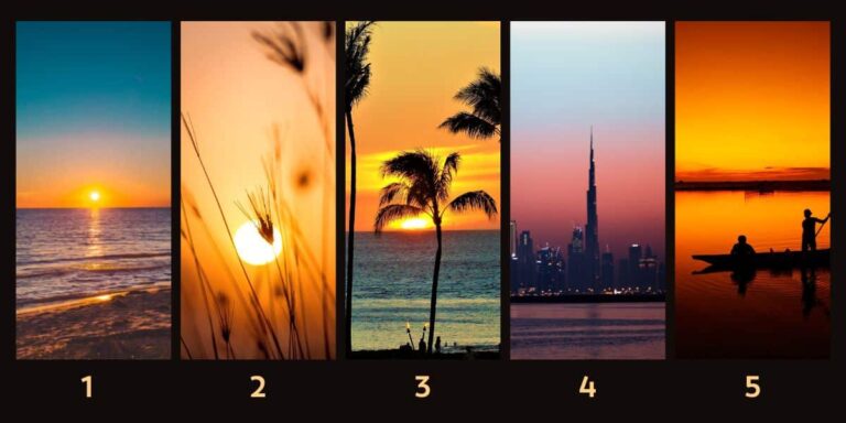 Personality test: Reveal your best quality by choosing a sunset!