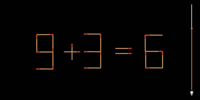 Matchstick brain teaser