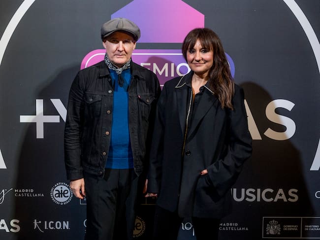 Eva Amaral and Juan Aguirre (Amaral) at the +Músicas Awards 2024