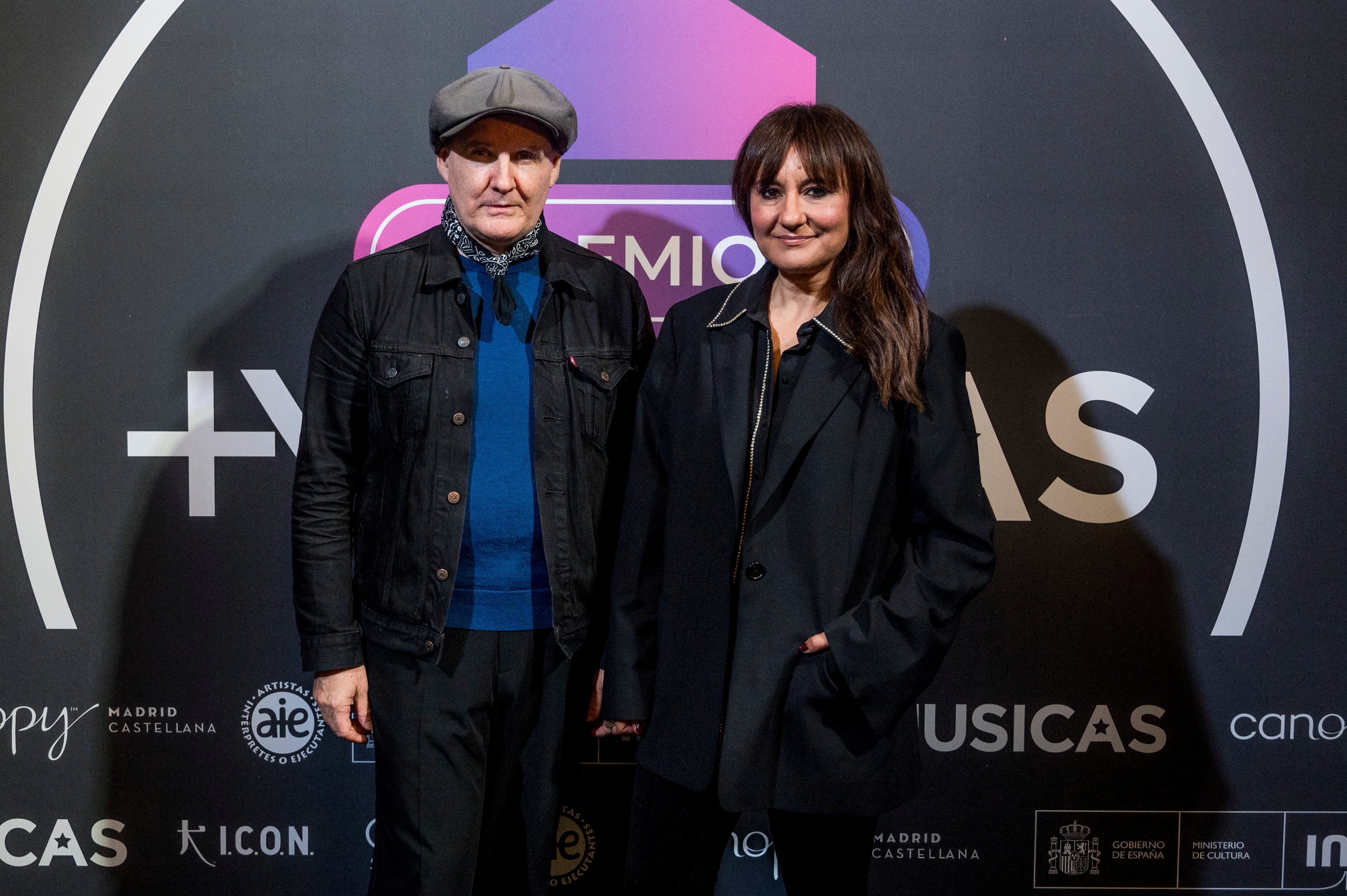 Eva Amaral and Juan Aguirre (Amaral) at the +Músicas Awards 2024