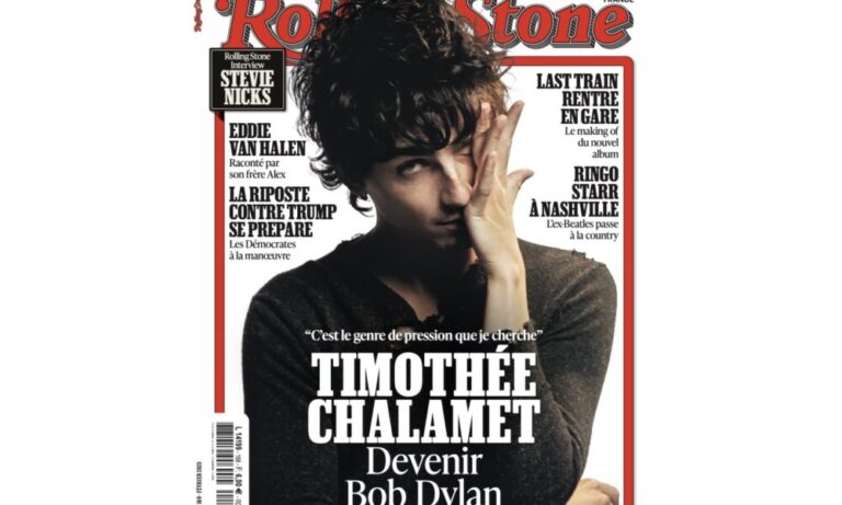 Rolling Stone 169 couverture Timothée Chalamet home