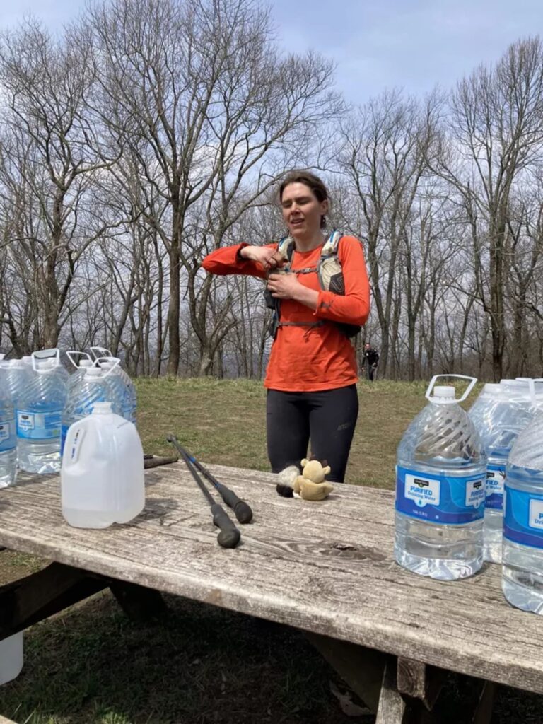 the first woman to complete the Barkley ultra-trail