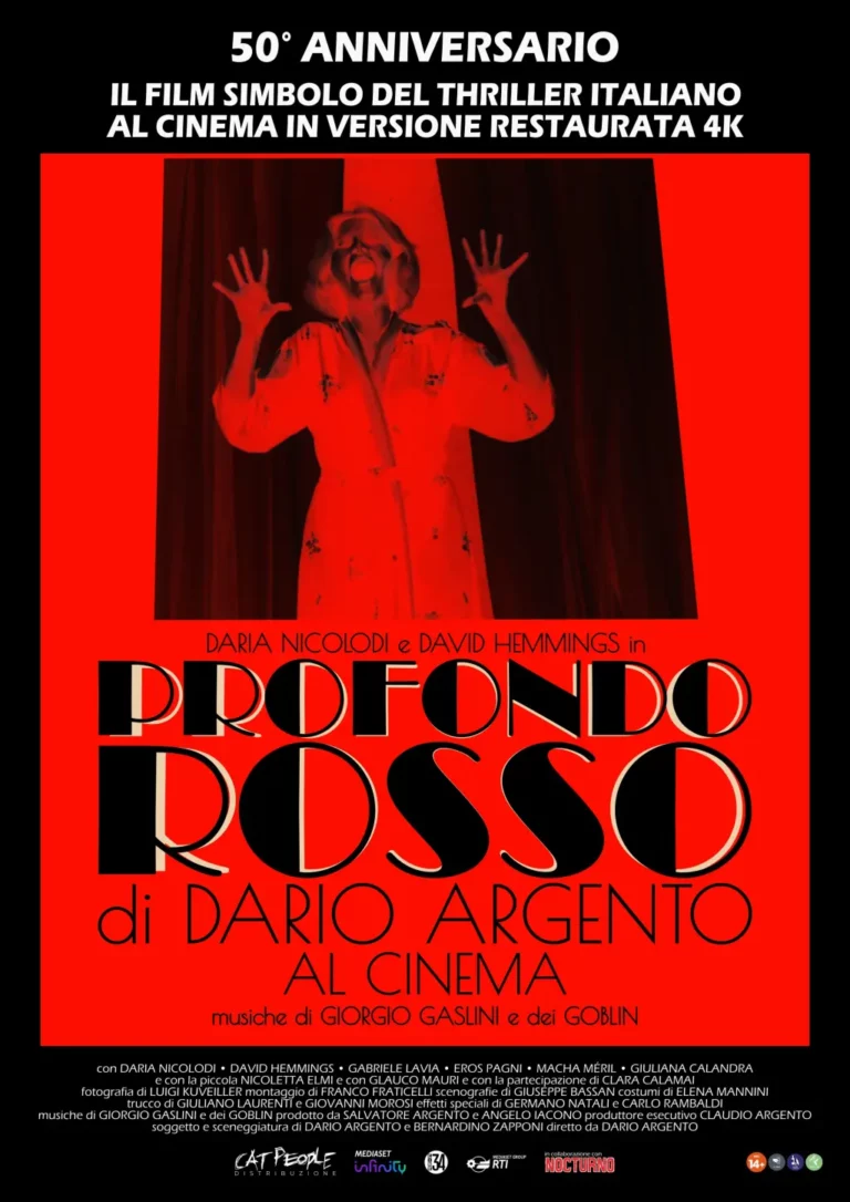 PROFONDO ROSSO torna al cinema per il 50° anniversario